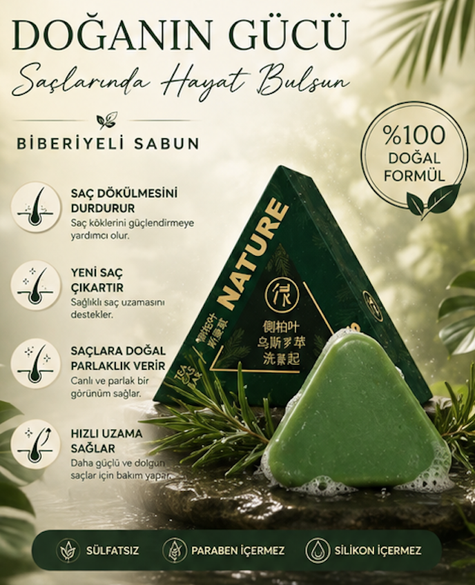 Doğal Biberiye Sabunu